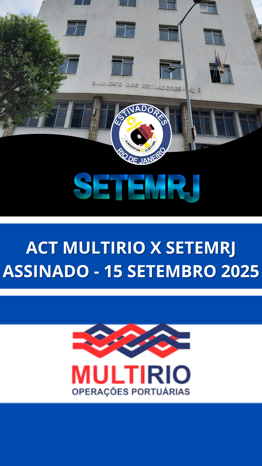 ACORDO COLETIVO ESTIVA – TRABALHO AVULSO-VINCULADO SINDESTIVA-RJ / MULTIRIO - 2025/2027